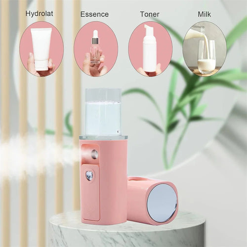 Portable Nano Face Steamer – 20ml Hydrating Mini Facial Sprayer