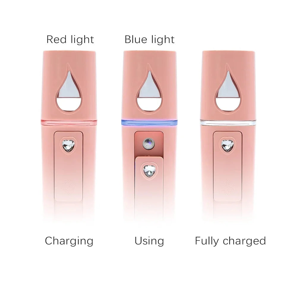 Portable Nano Face Steamer – 20ml Hydrating Mini Facial Sprayer