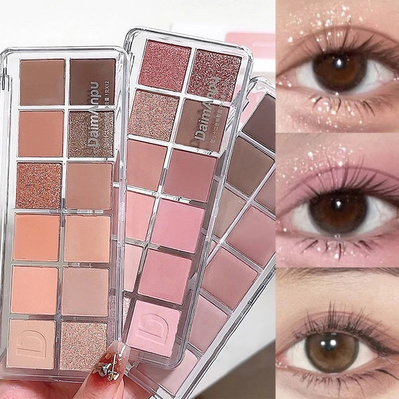 12-Color Matte & Shimmer Eyeshadow Palette