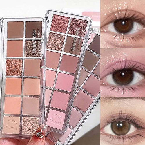 12-Color Matte & Shimmer Eyeshadow Palette