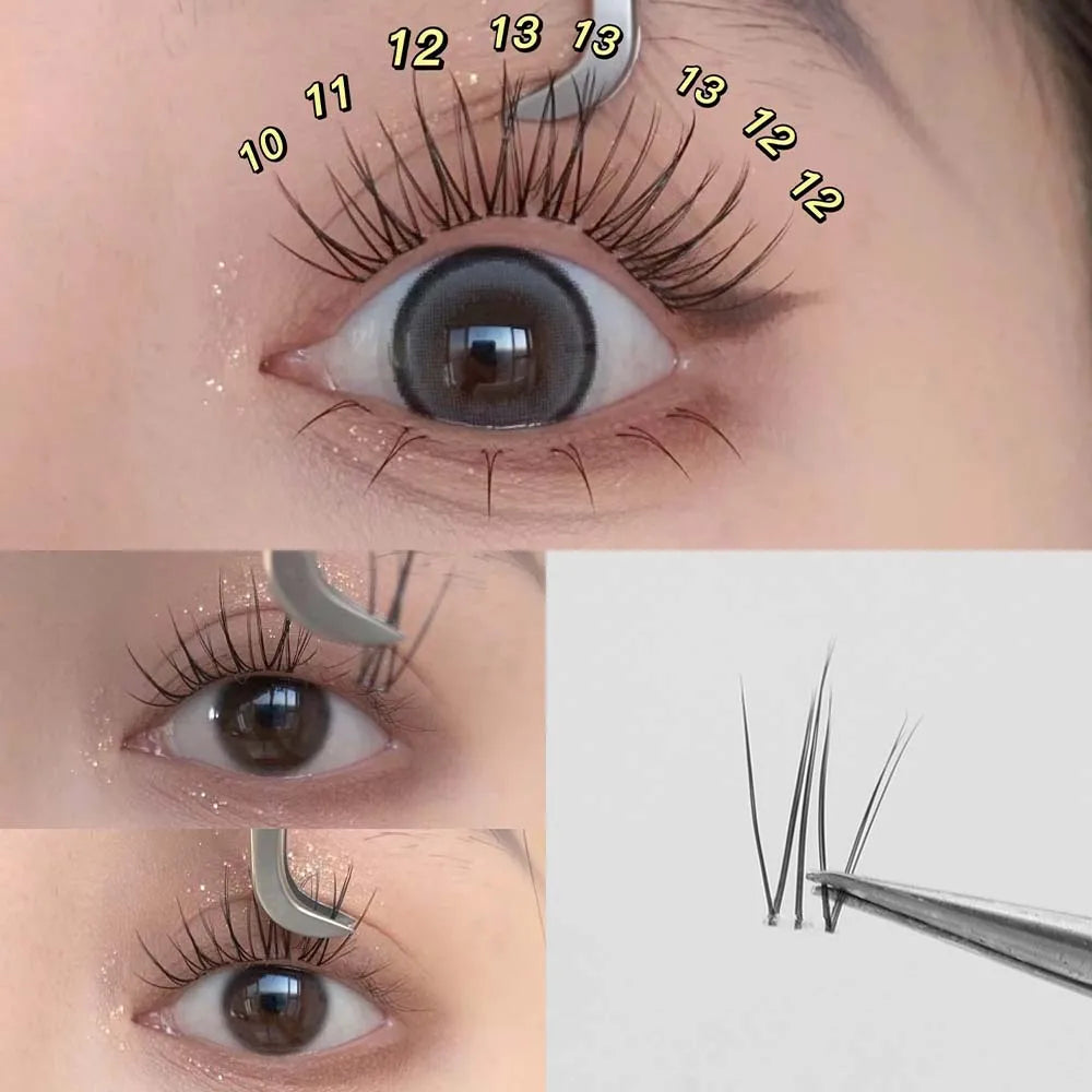 Natural Glue-Free Cluster Lashes