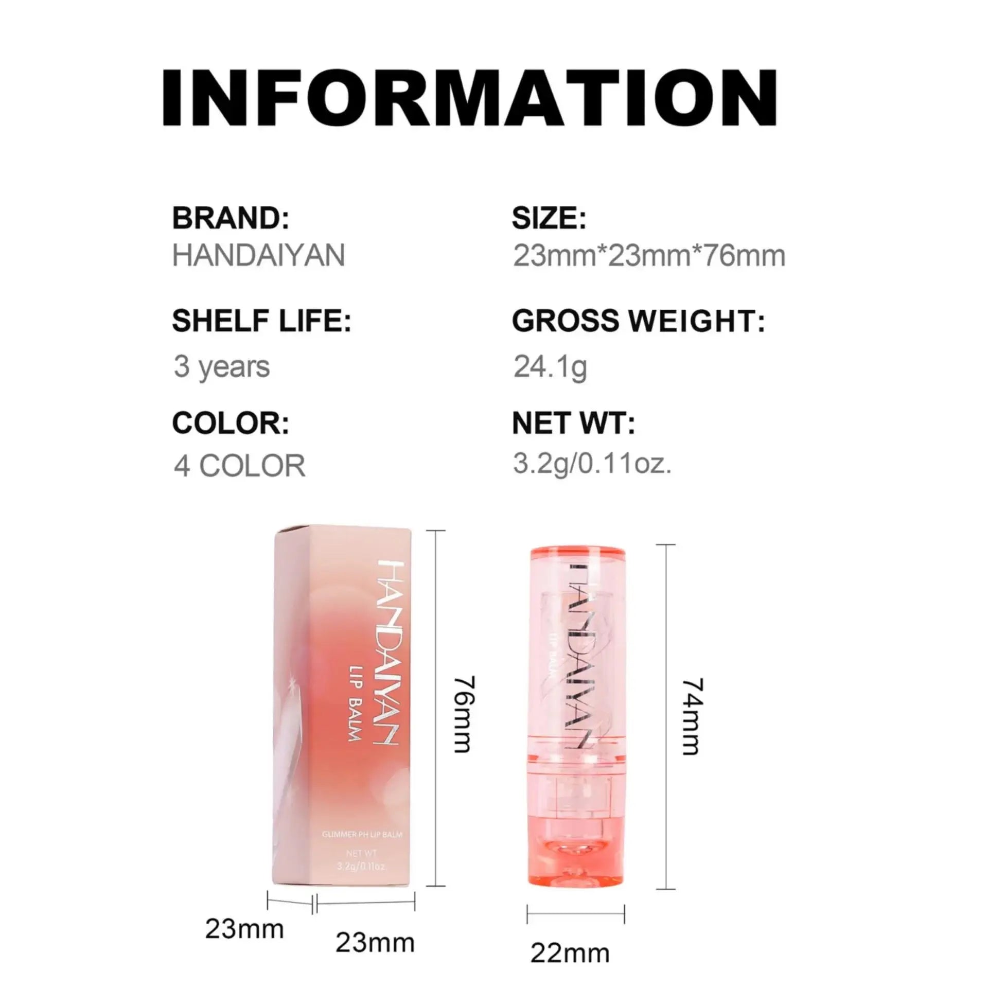 Waterproof Glitter Lipstick