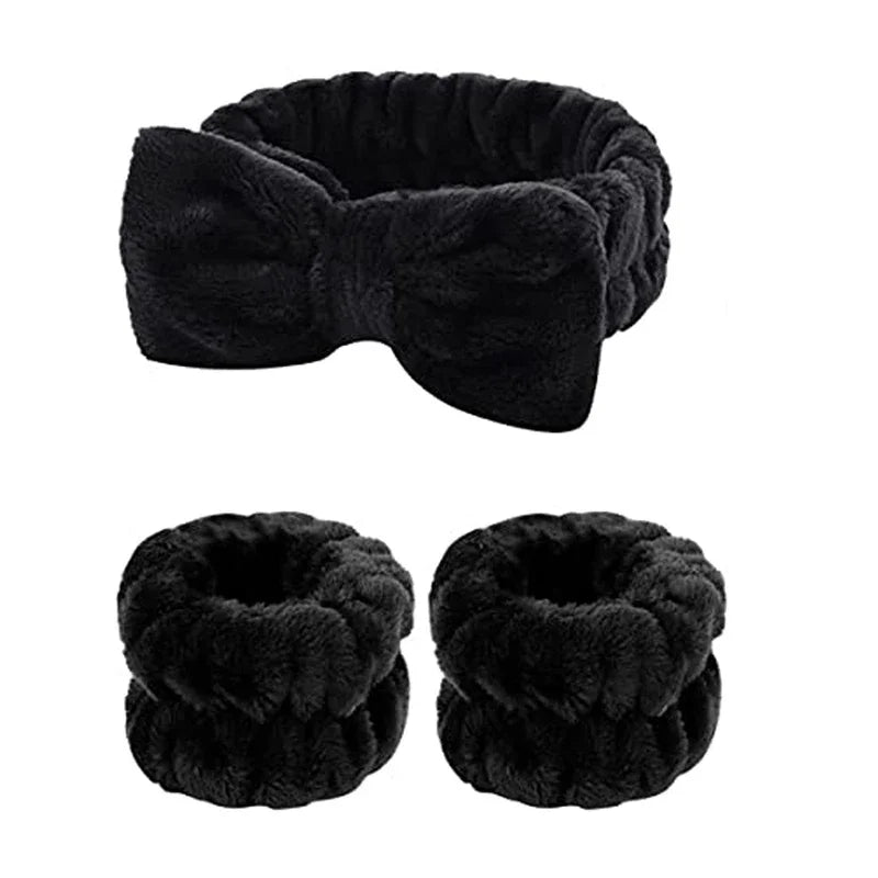 Face Wash Headband & Wristbands Set