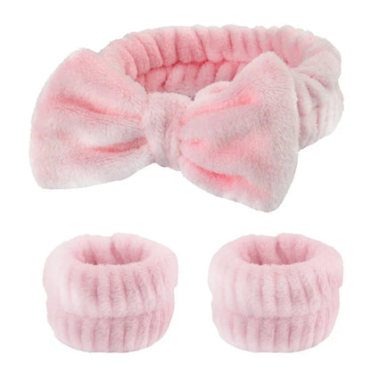 Face Wash Headband & Wristbands Set