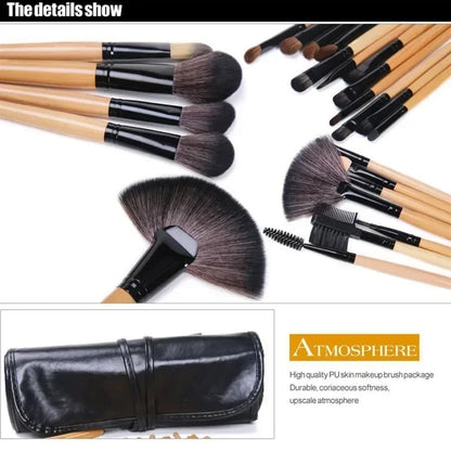 24-Piece Professional Makeup Brush Set
