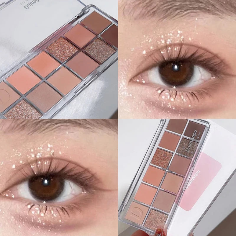 12-Color Matte & Shimmer Eyeshadow Palette