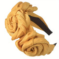 Elegant Artificial Rose Flower Hairband for Women & Girls