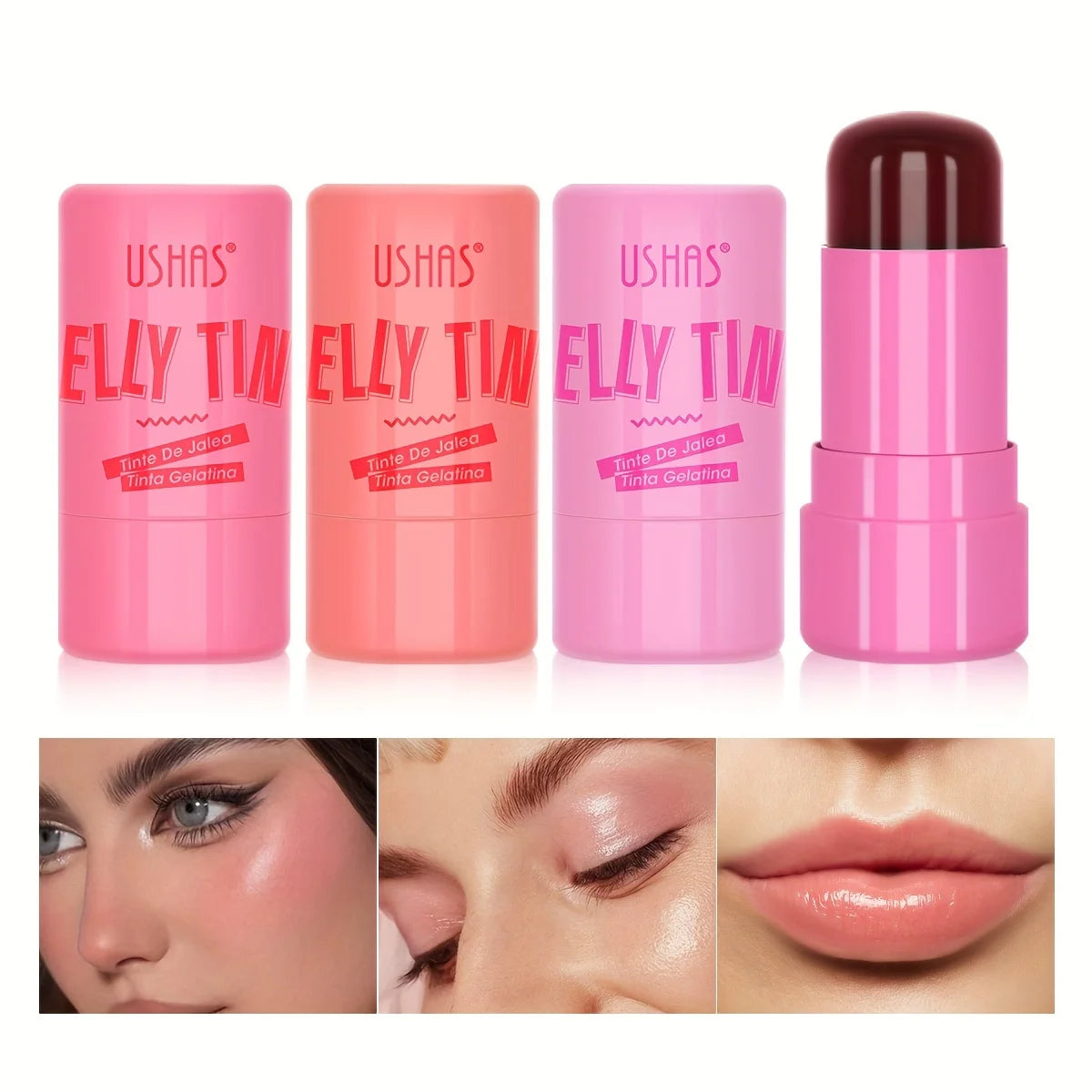 3-in-1 Jelly Blush & Lip Balm Stick