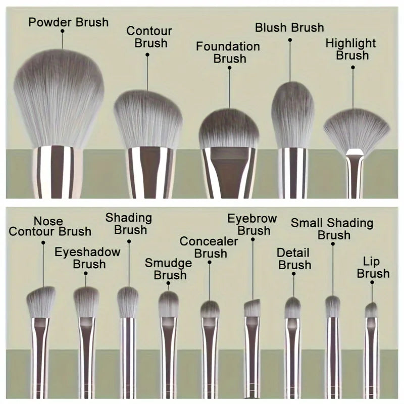 Luxury Makeup Brushes Full Face Kit