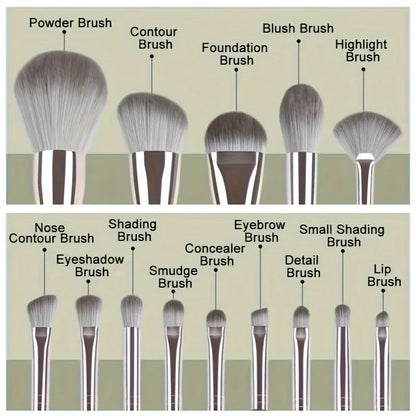 Luxury Makeup Brushes Full Face Kit