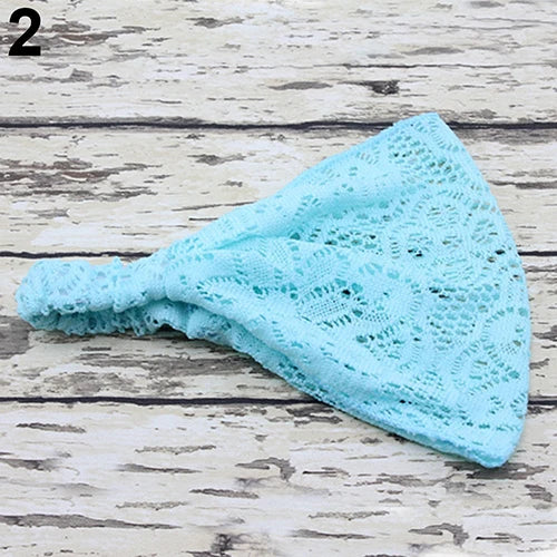 Elegant Wide Lace Headband for Women