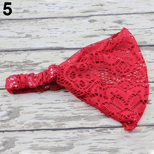 Elegant Wide Lace Headband for Women