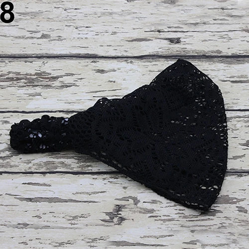 Elegant Wide Lace Headband for Women