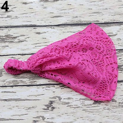 Elegant Wide Lace Headband for Women