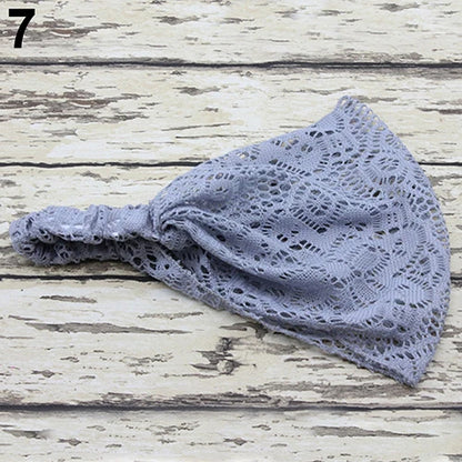Elegant Wide Lace Headband for Women